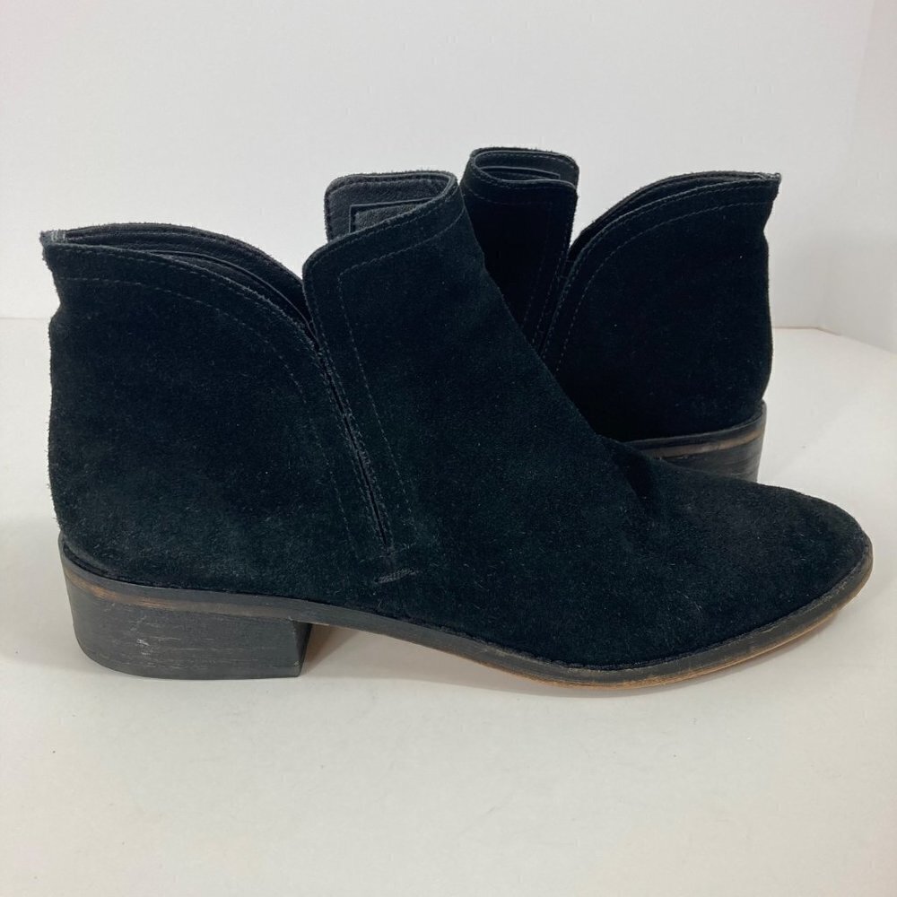 Womens Dolce Vita Suede Leather Ankle Booties Black 9